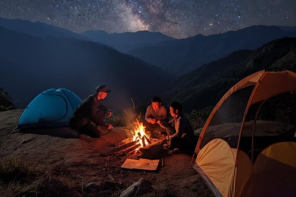 Cắm trại giữa thảo nguy&ecirc;n T&agrave; X&ugrave;a